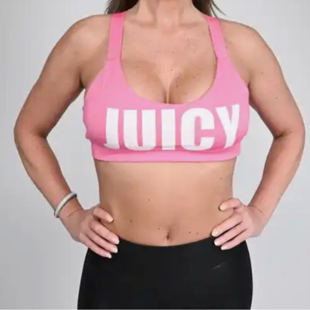 NWT LARGE BUNDLE OF 10 JUICY COUTURE PINK AZALEA SPORTS BRAS! XS,S,M